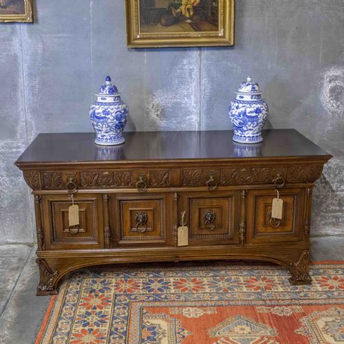 ART NOUVEAU WALNUT DRESSER - ADDITIONAL PHOTO 6