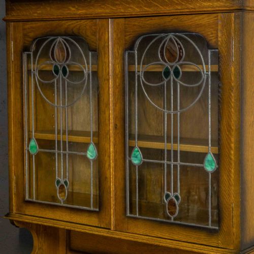 EDWARDIAN ROLL TOP BOOKCASE - ADDITIONAL PHOTO 4
