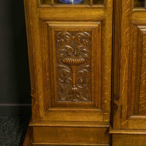 EDWARDIAN BREAKFRONT BOOKCASE - ADDITIONAL PHOTO 2