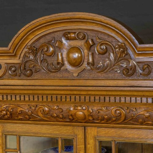EDWARDIAN BREAKFRONT BOOKCASE - ADDITIONAL PHOTO 7