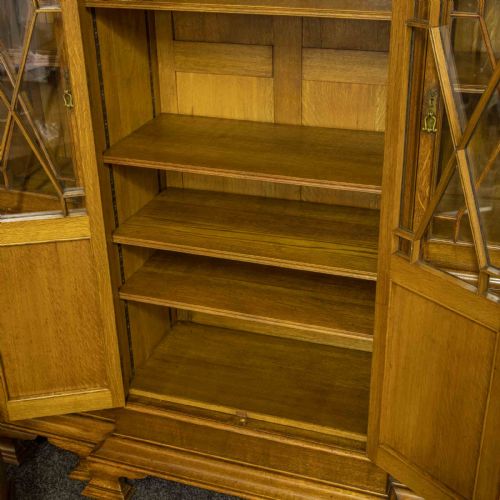 EDWARDIAN BREAKFRONT BOOKCASE - ADDITIONAL PHOTO 9
