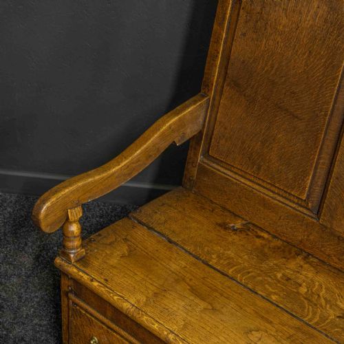 18TH CENTURY OAK SETTLE - ADDITIONAL PHOTO 4