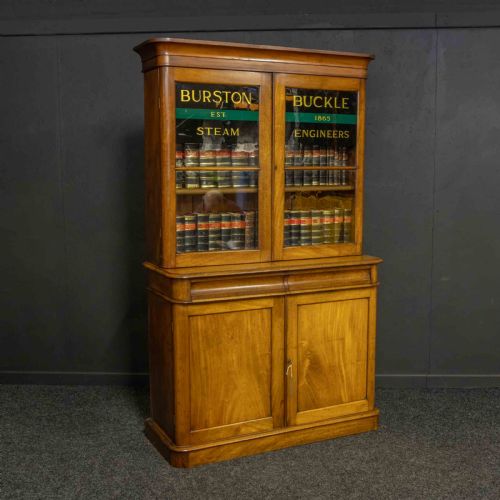 VICTORIAN MAHOGANY BOOKCASE - ADDITIONAL PHOTO 3
