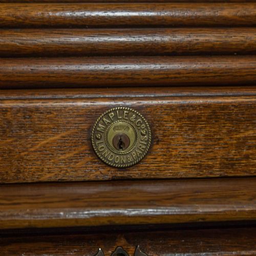 EDWARDIAN ROLL TOP DESK BY MAPLES OF LONDON AND PARIS - ADDITIONAL PHOTO 7