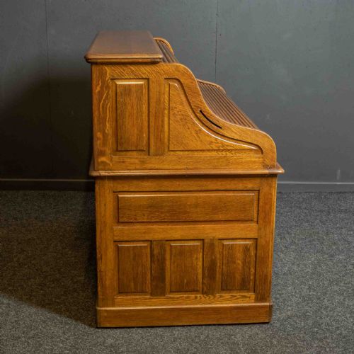 EDWARDIAN ROLL TOP DESK BY MAPLES OF LONDON AND PARIS - ADDITIONAL PHOTO 15