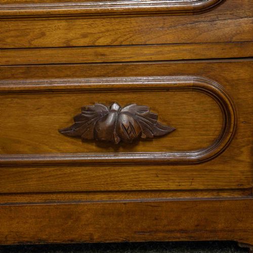 LATE 19TH CENTURY FRENCH WALNUT CHEST OF DRAWERS - ADDITIONAL PHOTO 2