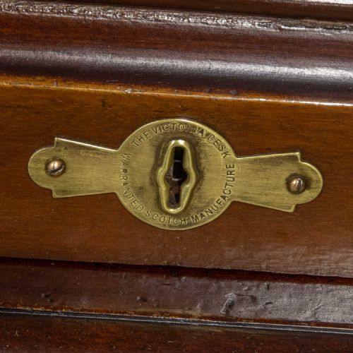 SCOTCH MAHOGANY ROLL TOP DESK - ADDITIONAL PHOTO 1