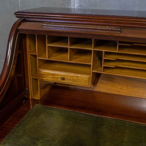 SCOTCH MAHOGANY ROLL TOP DESK - ADDITIONAL PHOTO 6