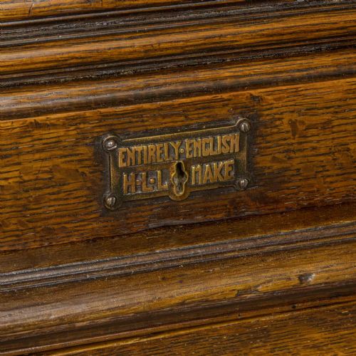 EDWARDIAN OAK ROLL TOP DESK - ADDITIONAL PHOTO 12