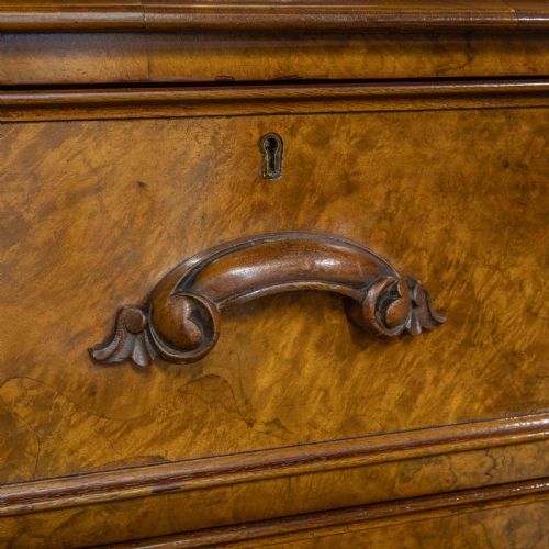 VICTORIAN BURR WALNUT CHEST - ADDITIONAL PHOTO 1