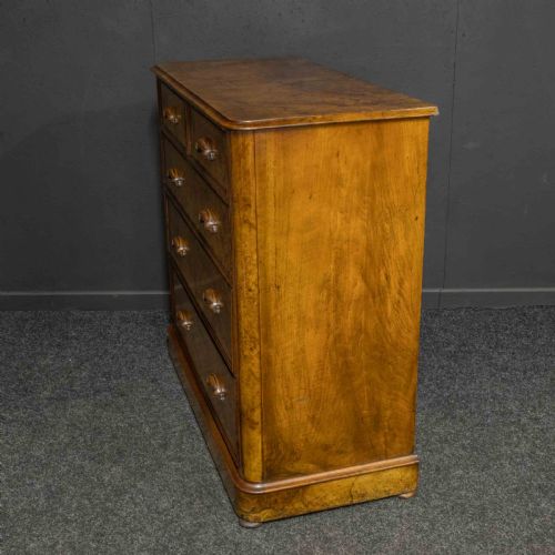 VICTORIAN BURR WALNUT CHEST - ADDITIONAL PHOTO 7