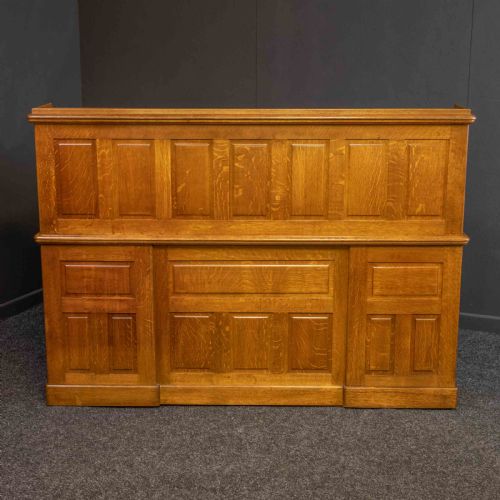 HUGE EDWARDIAN ROLL TOP DESK - ADDITIONAL PHOTO 4