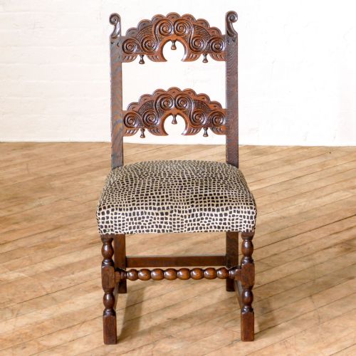 SET OF SIX DERBYSHIRE STYLE OAK CHAIRS - ADDITIONAL PHOTO 3