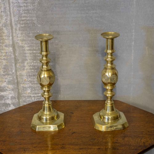 VICTORIAN GOOD LUCK CANDLESTICKS - ADDITIONAL PHOTO 2