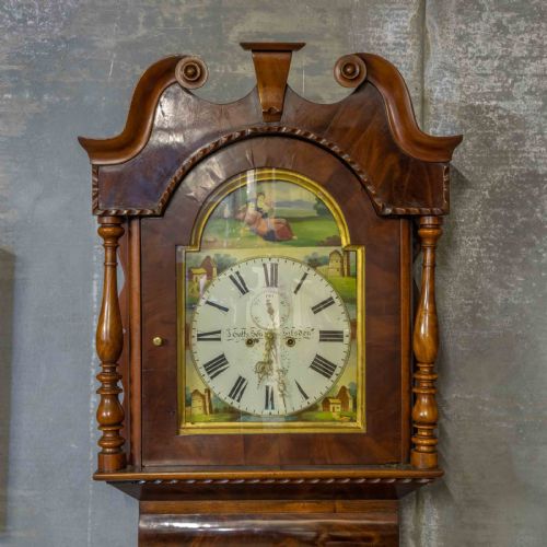 MAHOGANY LONG CASE CLOCK - ADDITIONAL PHOTO 6