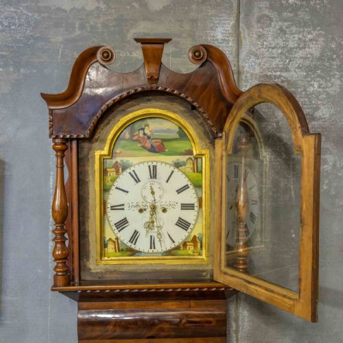 MAHOGANY LONG CASE CLOCK - ADDITIONAL PHOTO 7