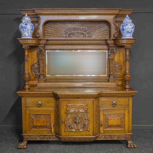 VICTORIAN OAK SIDEBOARD - ADDITIONAL PHOTO 1