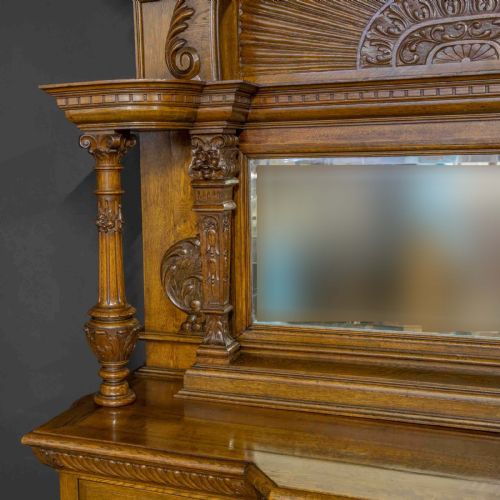 VICTORIAN OAK SIDEBOARD - ADDITIONAL PHOTO 2
