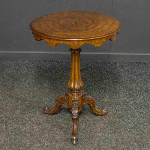 VICTORIAN WALNUT TRIPOD TABLE - ADDITIONAL PHOTO 1