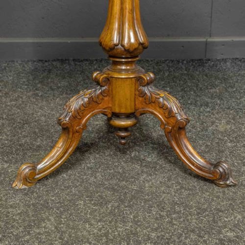 VICTORIAN WALNUT TRIPOD TABLE - ADDITIONAL PHOTO 6