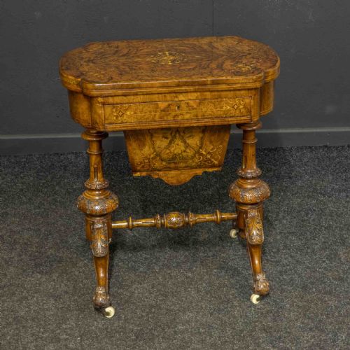 VICTORIAN GAMESSEWING TABLE - ADDITIONAL PHOTO 1