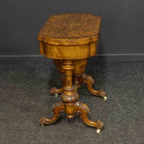 VICTORIAN GAMESSEWING TABLE - ADDITIONAL PHOTO 2