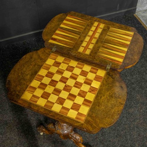 VICTORIAN GAMESSEWING TABLE - ADDITIONAL PHOTO 4