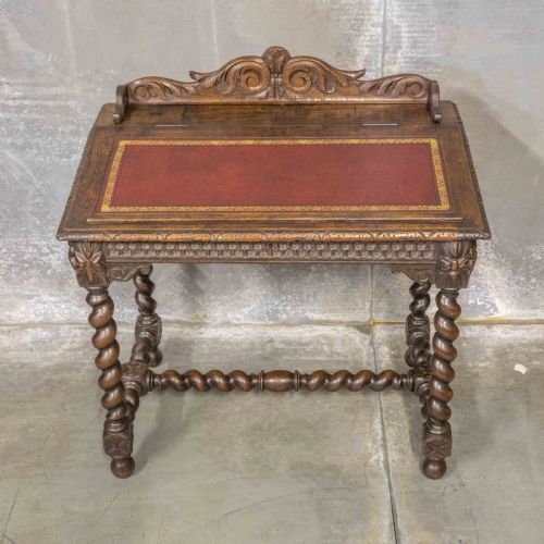 VICTORIAN OAK DESK - ADDITIONAL PHOTO 1