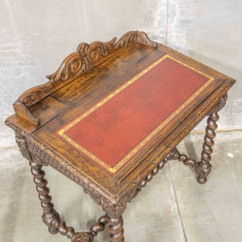 VICTORIAN OAK DESK - ADDITIONAL PHOTO 4