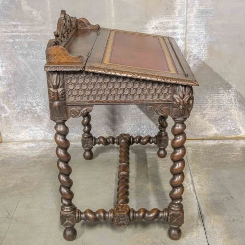 VICTORIAN OAK DESK - ADDITIONAL PHOTO 5