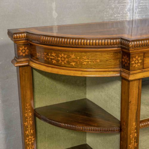 INLAID ROSEWOOD CREDENZA - ADDITIONAL PHOTO 3