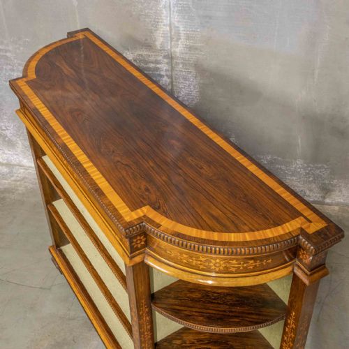 INLAID ROSEWOOD CREDENZA - ADDITIONAL PHOTO 4