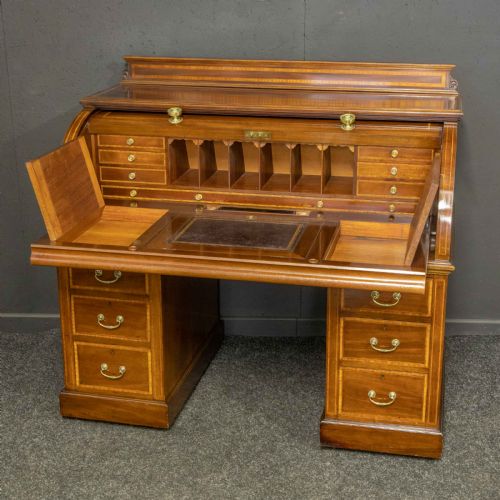 ANTIQUE CYLINDER DESK - ADDITIONAL PHOTO 8