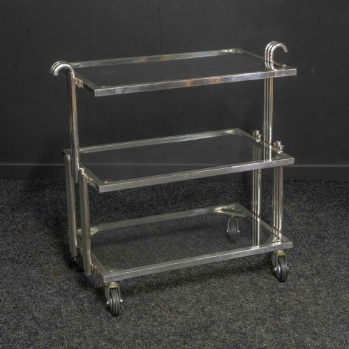 RARE ART DECO TEA TROLLEY - ADDITIONAL PHOTO 1