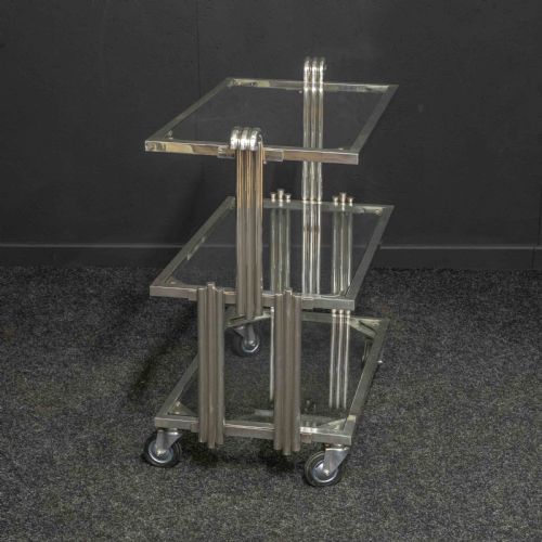 RARE ART DECO TEA TROLLEY - ADDITIONAL PHOTO 2