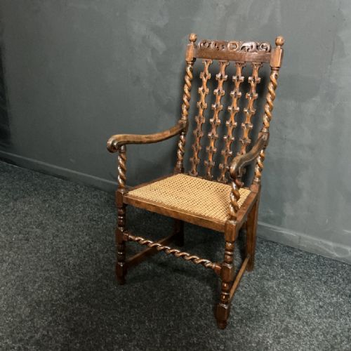 SET OF JACOBEAN STYLE CHAIRS - ADDITIONAL PHOTO 2