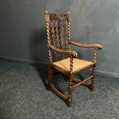 SET OF JACOBEAN STYLE CHAIRS - ADDITIONAL PHOTO 6