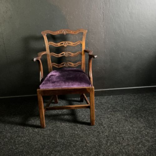 8 GEORGIAN LADDERBACK CHAIRS - ADDITIONAL PHOTO 1
