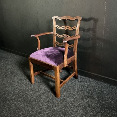 8 GEORGIAN LADDERBACK CHAIRS - ADDITIONAL PHOTO 3
