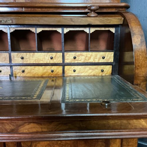ANTIQUE CYLINDER BOOKCASE - ADDITIONAL PHOTO 3