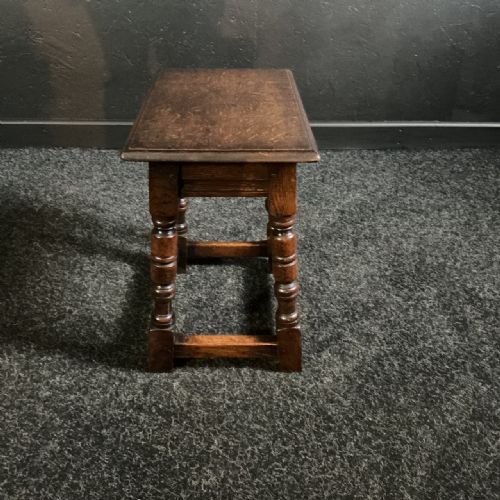 VICTORIAN OAK JOINT STOOL - ADDITIONAL PHOTO 2