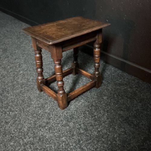 VICTORIAN OAK JOINT STOOL - ADDITIONAL PHOTO 4