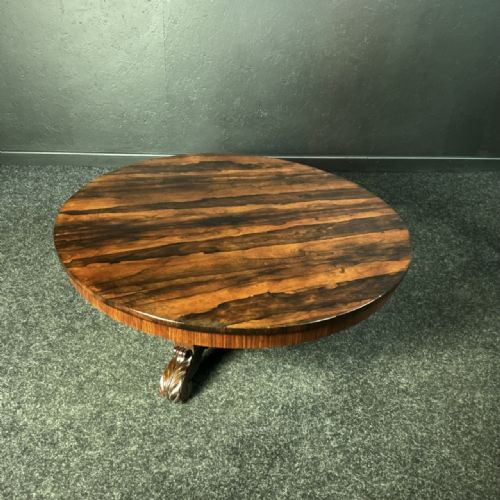 WILLIAM 4TH ROSEWOOD COFFEE TABLE CIRCA 1840TOP - ADDITIONAL PHOTO 1