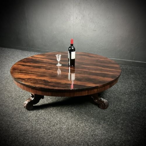 WILLIAM 4TH ROSEWOOD COFFEE TABLE CIRCA 1840TOP - ADDITIONAL PHOTO 3