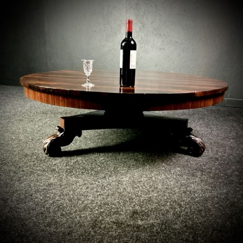 WILLIAM 4TH ROSEWOOD COFFEE TABLE CIRCA 1840TOP - ADDITIONAL PHOTO 7