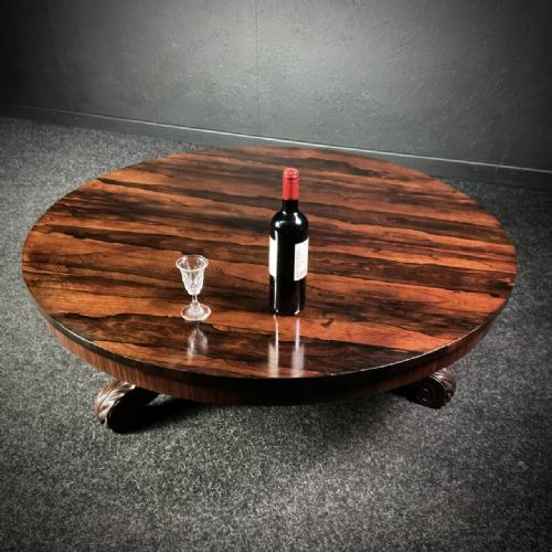 WILLIAM 4TH ROSEWOOD COFFEE TABLE CIRCA 1840TOP - ADDITIONAL PHOTO 8