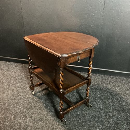 OAK AFTERNOON TEA TROLLEY