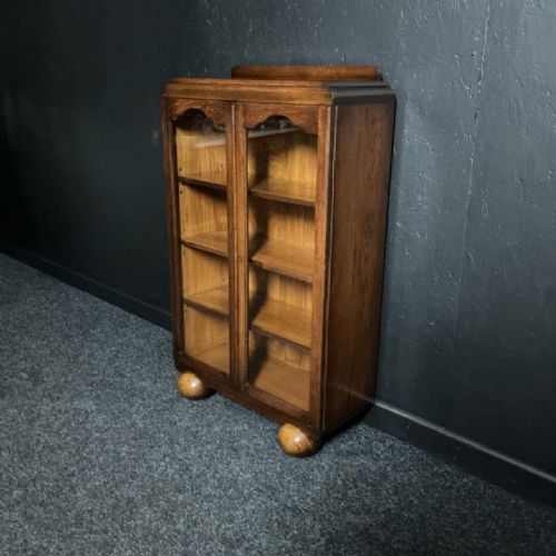 ART DECO OAK BOOKCASE - ADDITIONAL PHOTO 4