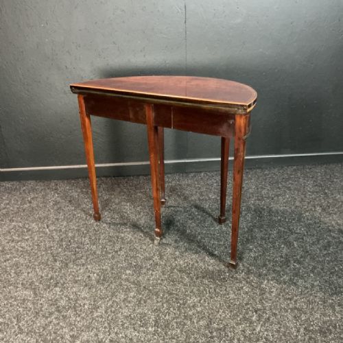 HEPPLEWHITE REVIVAL MAHOGANY CARD TABLE - ADDITIONAL PHOTO 6