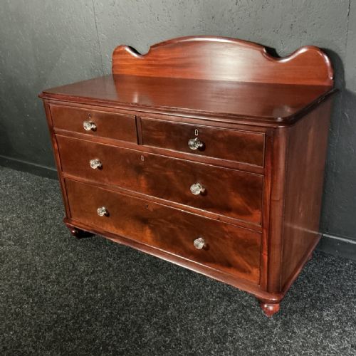 VICTORIAN MAHOGANY CHEST - ADDITIONAL PHOTO 2